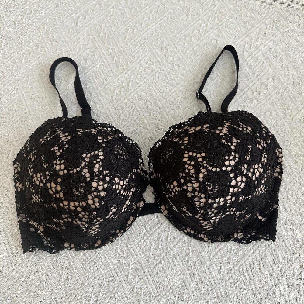 Victoria's Secret push up Black Lace Bra! 🔥🔥🔥🔥